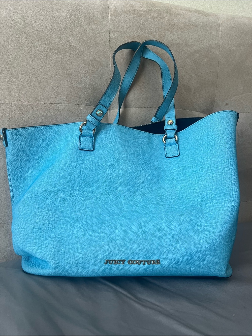 Juicy Couture Bright Blue Tote with Top Handles